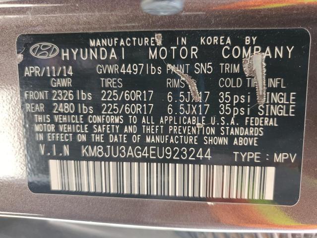 Photo 11 VIN: KM8JU3AG4EU923244 - HYUNDAI TUCSON GLS 