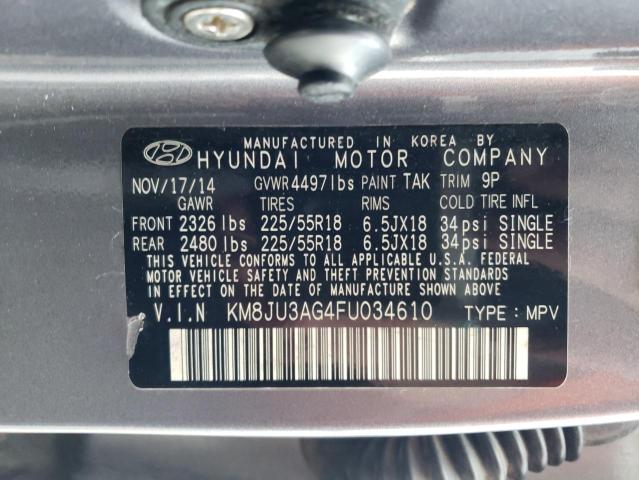 Photo 12 VIN: KM8JU3AG4FU034610 - HYUNDAI TUCSON LIM 