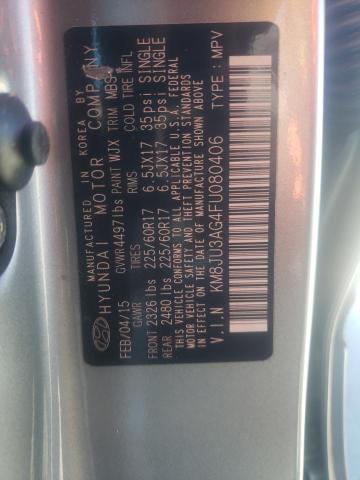 Photo 12 VIN: KM8JU3AG4FU080406 - HYUNDAI TUCSON LIM 