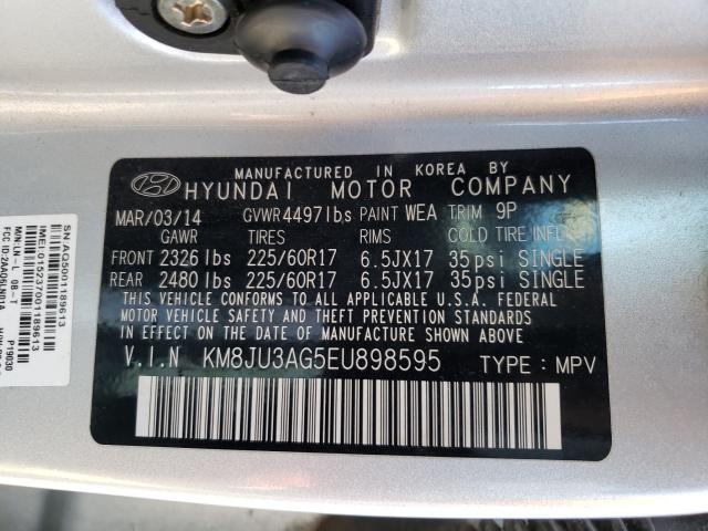 Photo 9 VIN: KM8JU3AG5EU898595 - HYUNDAI TUCSON GLS 