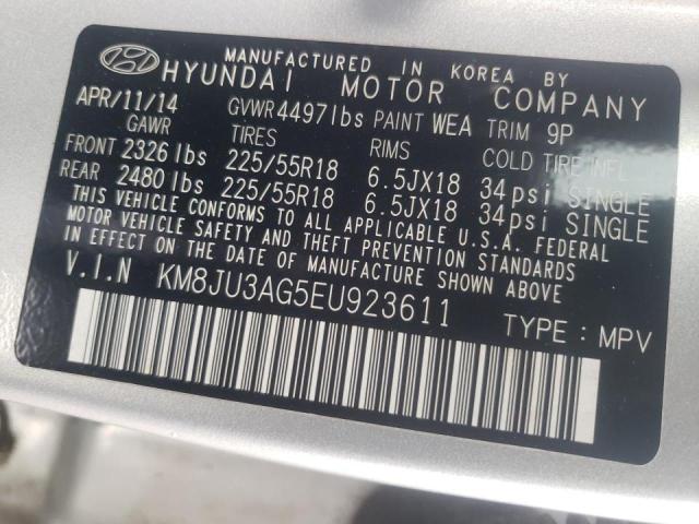 Photo 9 VIN: KM8JU3AG5EU923611 - HYUNDAI TUCSON GLS 