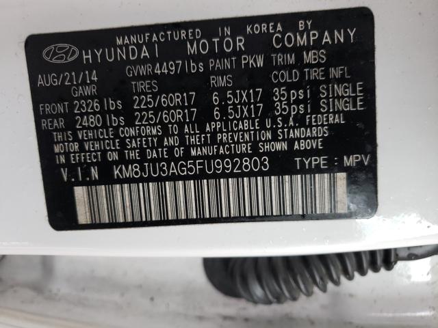 Photo 9 VIN: KM8JU3AG5FU992803 - HYUNDAI TUCSON LIM 