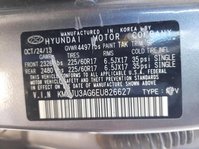 Photo 9 VIN: KM8JU3AG6EU826627 - HYUNDAI TUCSON GLS 