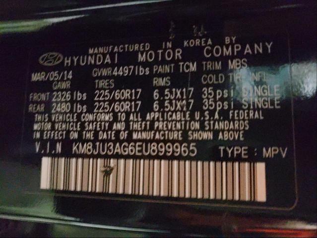 Photo 9 VIN: KM8JU3AG6EU899965 - HYUNDAI TUCSON GLS 