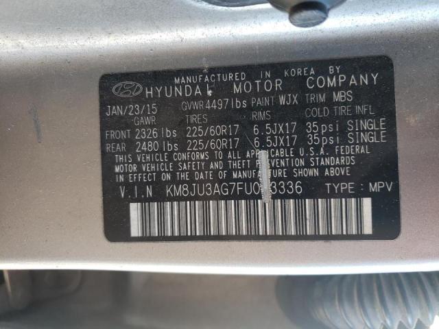 Photo 9 VIN: KM8JU3AG7FU073336 - HYUNDAI TUCSON LIM 