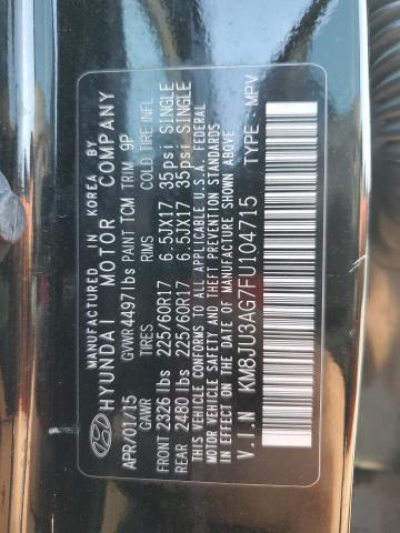 Photo 13 VIN: KM8JU3AG7FU104715 - HYUNDAI TUCSON LIM 