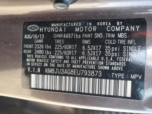 Photo 12 VIN: KM8JU3AG8EU793873 - HYUNDAI TUCSON GLS 