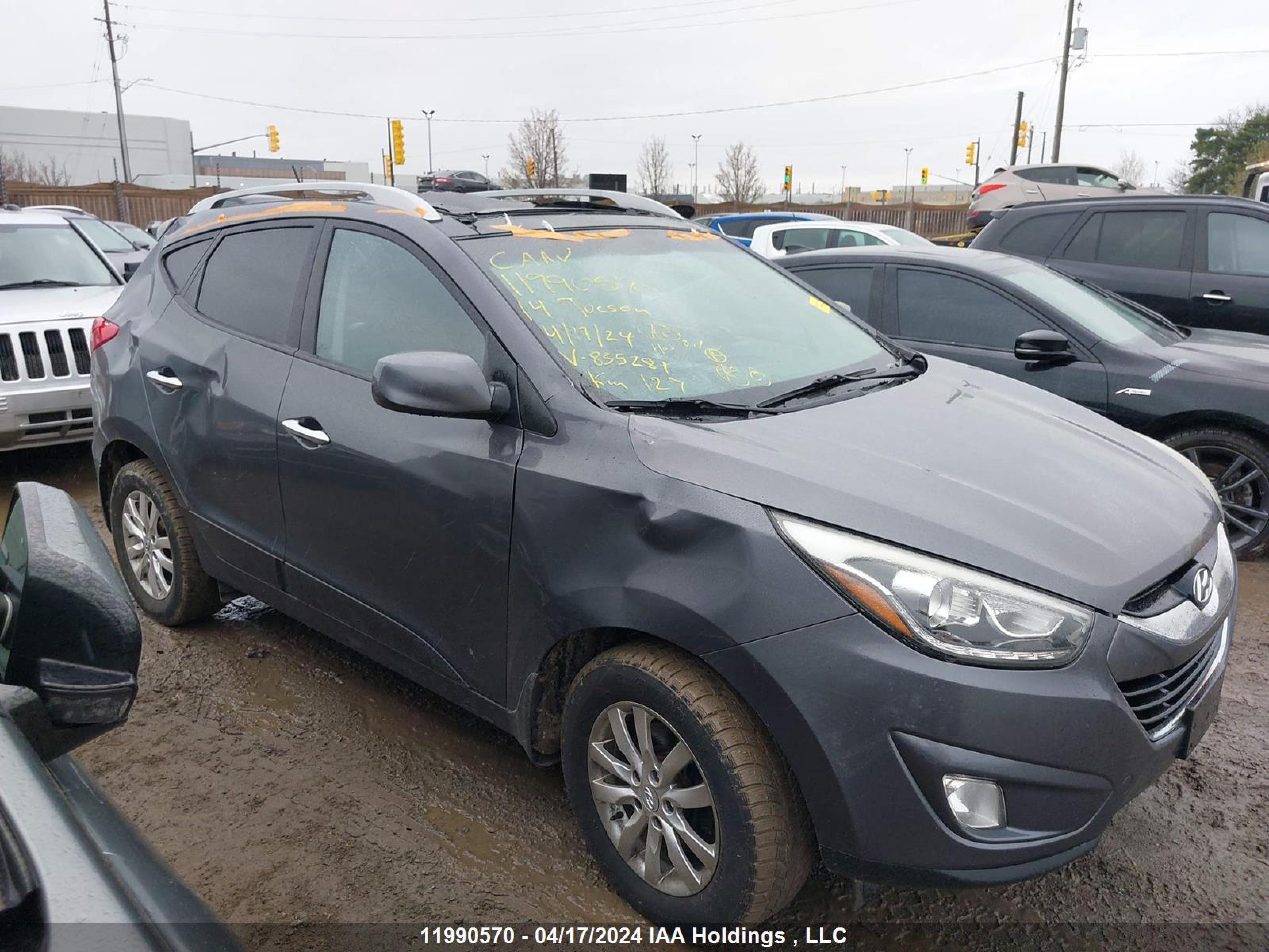 Photo 12 VIN: KM8JU3AG8EU835281 - HYUNDAI TUCSON 