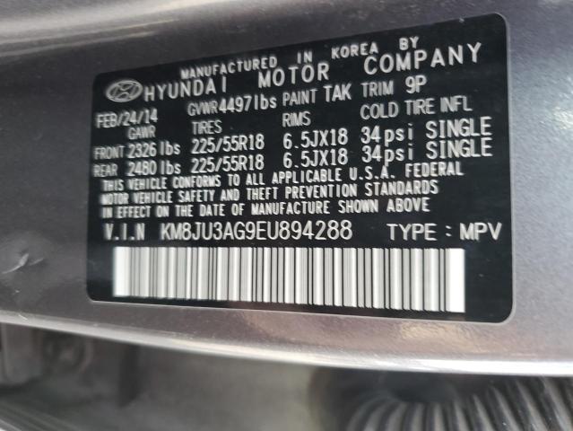 Photo 12 VIN: KM8JU3AG9EU894288 - HYUNDAI TUCSON GLS 