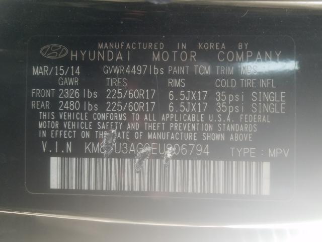 Photo 9 VIN: KM8JU3AG9EU906794 - HYUNDAI TUCSON GLS 