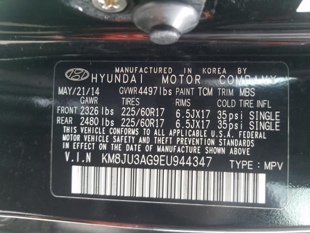 Photo 9 VIN: KM8JU3AG9EU944347 - HYUNDAI TUCSON GLS 