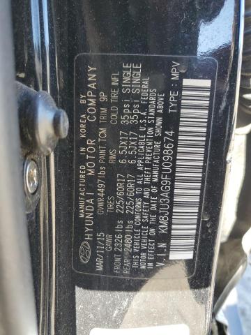 Photo 11 VIN: KM8JU3AG9FU098674 - HYUNDAI TUCSON 