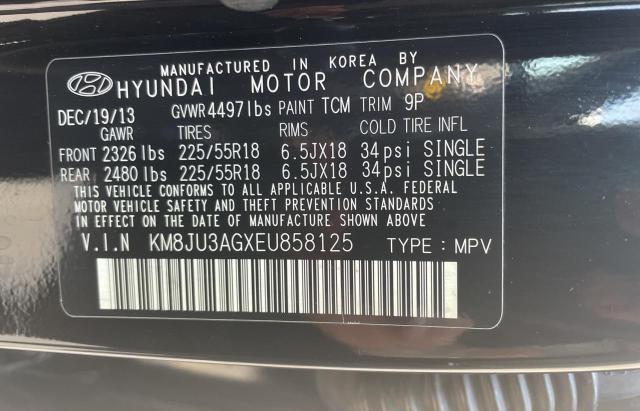 Photo 9 VIN: KM8JU3AGXEU858125 - HYUNDAI TUCSON GLS 