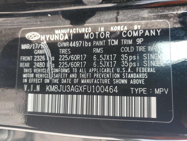 Photo 12 VIN: KM8JU3AGXFU100464 - HYUNDAI TUCSON LIM 