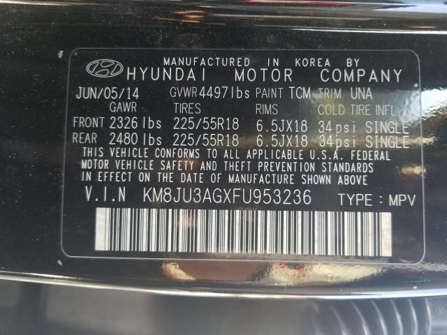 Photo 9 VIN: KM8JU3AGXFU953236 - HYUNDAI TUCSON LIM 