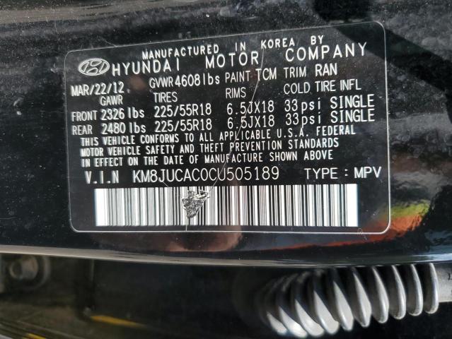 Photo 11 VIN: KM8JUCAC0CU505189 - HYUNDAI TUCSON 