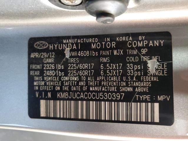 Photo 12 VIN: KM8JUCAC0CU530397 - HYUNDAI TUCSON GLS 