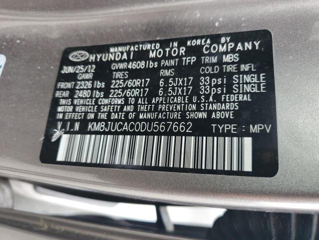 Photo 11 VIN: KM8JUCAC0DU567662 - HYUNDAI TUCSON 