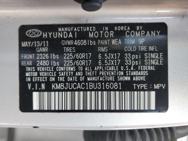 Photo 11 VIN: KM8JUCAC1BU316081 - HYUNDAI TUCSON 