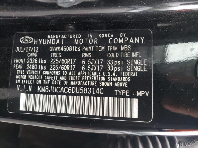 Photo 9 VIN: KM8JUCAC6DU583140 - HYUNDAI TUCSON GLS 