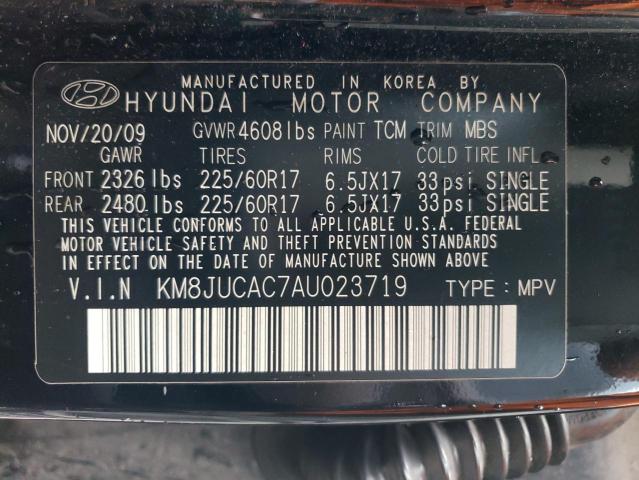 Photo 12 VIN: KM8JUCAC7AU023719 - HYUNDAI TUCSON 