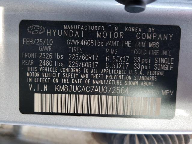 Photo 8 VIN: KM8JUCAC7AU072564 - HYUNDAI TUCSON GLS 