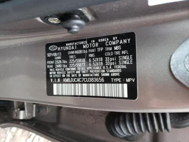 Photo 9 VIN: KM8JUCAC7CU383656 - HYUNDAI TUCSON GLS 