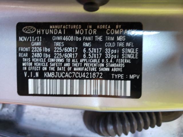 Photo 9 VIN: KM8JUCAC7CU421872 - HYUNDAI TUCSON GLS 