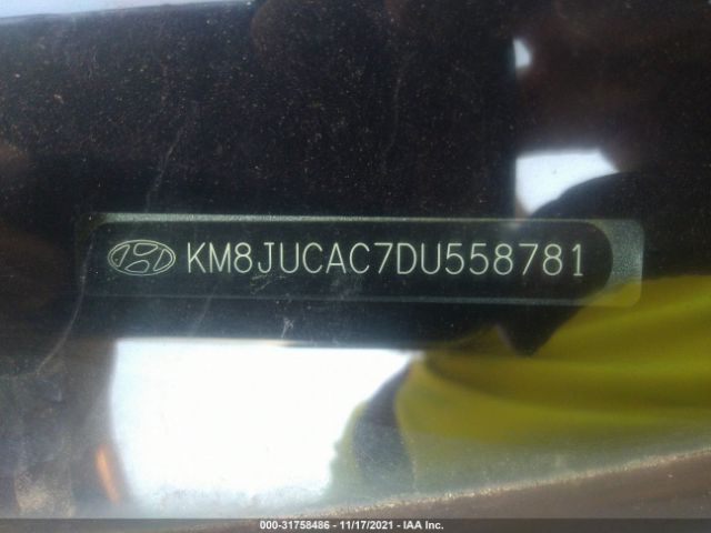 Photo 8 VIN: KM8JUCAC7DU558781 - HYUNDAI TUCSON 