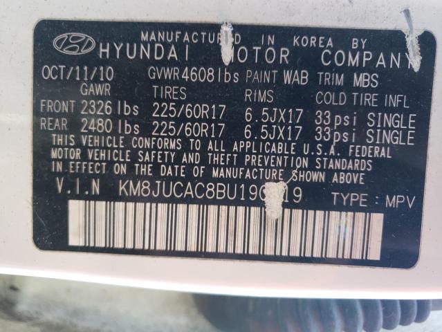 Photo 13 VIN: KM8JUCAC8BU190219 - HYUNDAI TUCSON GLS 