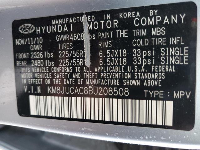 Photo 9 VIN: KM8JUCAC8BU208508 - HYUNDAI TUCSON GLS 