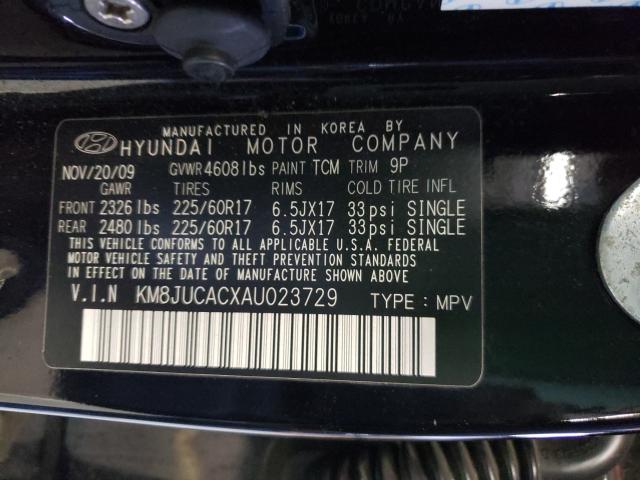 Photo 9 VIN: KM8JUCACXAU023729 - HYUNDAI TUCSON GLS 