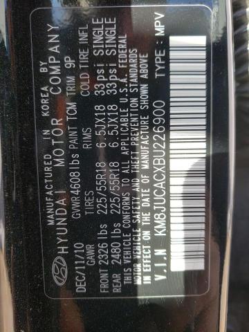 Photo 11 VIN: KM8JUCACXBU226900 - HYUNDAI TUCSON GLS 