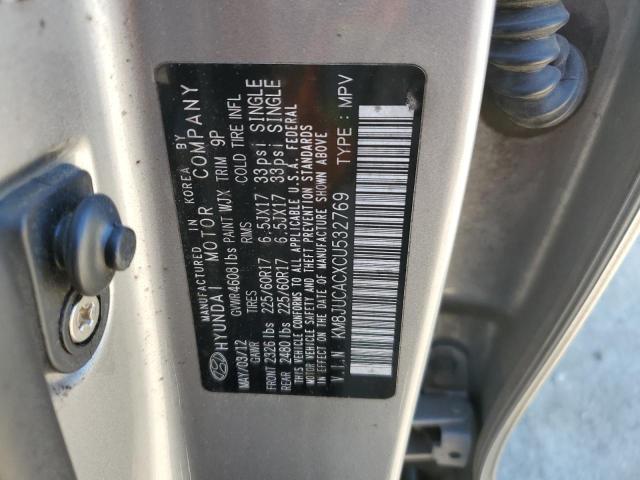 Photo 12 VIN: KM8JUCACXCU532769 - HYUNDAI TUCSON GLS 