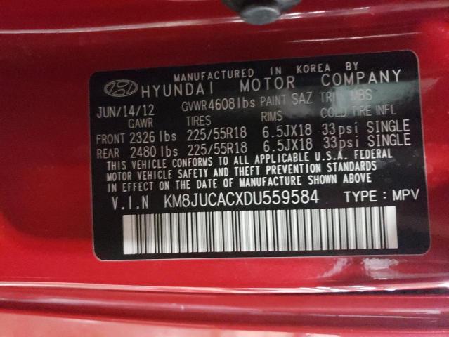 Photo 13 VIN: KM8JUCACXDU559584 - HYUNDAI TUCSON GLS 