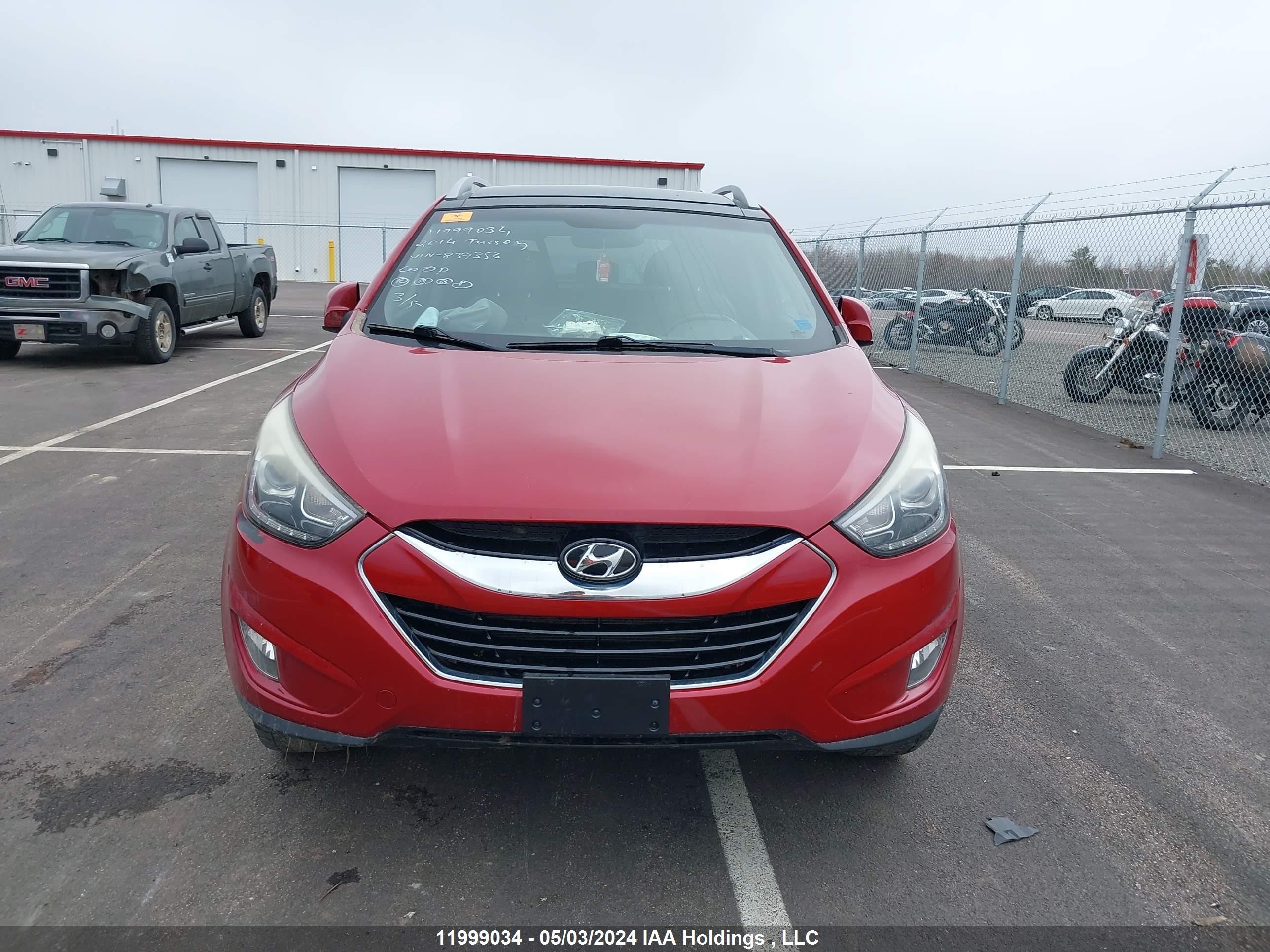 Photo 11 VIN: KM8JUCAG0EU839356 - HYUNDAI TUCSON 