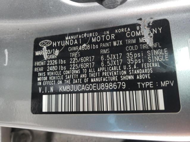 Photo 9 VIN: KM8JUCAG0EU898679 - HYUNDAI TUCSON GLS 