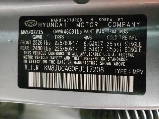 Photo 9 VIN: KM8JUCAG0FU117208 - HYUNDAI TUCSON LIM 