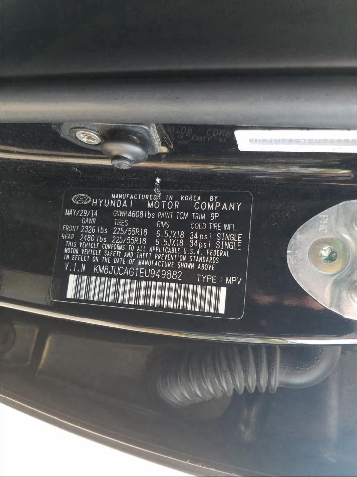 Photo 9 VIN: KM8JUCAG1EU949882 - HYUNDAI TUCSON GLS 