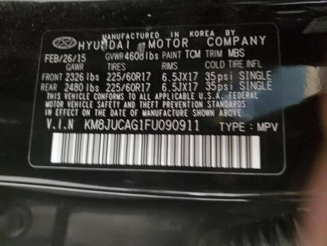 Photo 12 VIN: KM8JUCAG1FU090911 - HYUNDAI TUCSON 