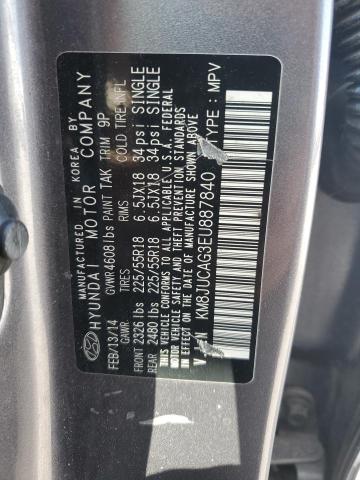 Photo 12 VIN: KM8JUCAG3EU887840 - HYUNDAI TUCSON GLS 