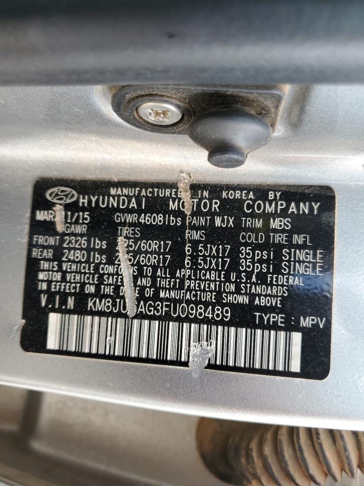 Photo 11 VIN: KM8JUCAG3FU098489 - HYUNDAI TUCSON 