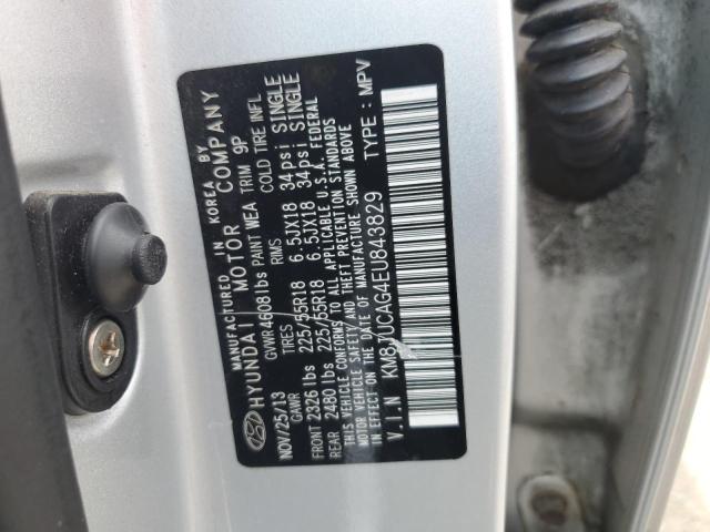 Photo 12 VIN: KM8JUCAG4EU843829 - HYUNDAI TUCSON GLS 