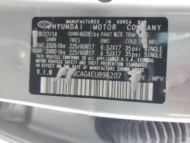 Photo 11 VIN: KM8JUCAG4EU896207 - HYUNDAI TUCSON 