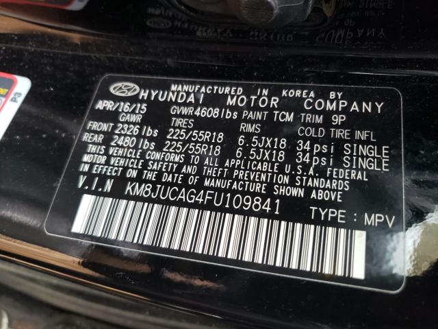 Photo 9 VIN: KM8JUCAG4FU109841 - HYUNDAI TUCSON LIM 