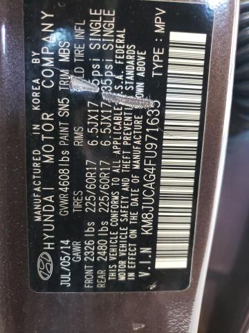 Photo 13 VIN: KM8JUCAG4FU971635 - HYUNDAI TUCSON LIM 