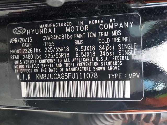 Photo 12 VIN: KM8JUCAG5FU111078 - HYUNDAI TUCSON LIM 