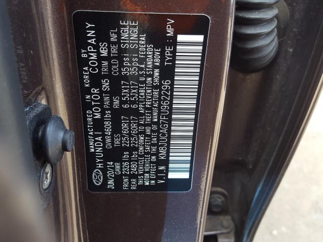 Photo 9 VIN: KM8JUCAG7FU962296 - HYUNDAI TUCSON LIM 