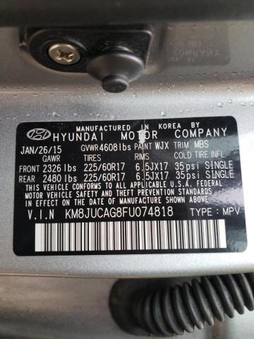 Photo 9 VIN: KM8JUCAG8FU074818 - HYUNDAI TUCSON LIM 