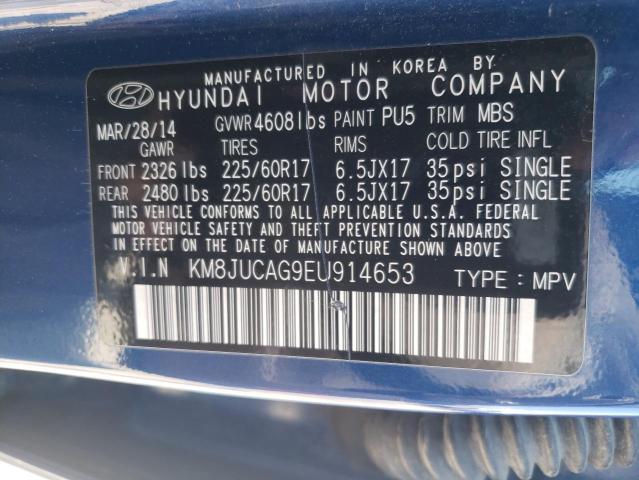 Photo 9 VIN: KM8JUCAG9EU914653 - HYUNDAI TUCSON GLS 